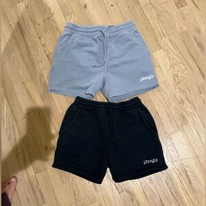 YoungLA Black and Gray Athletic Shorts